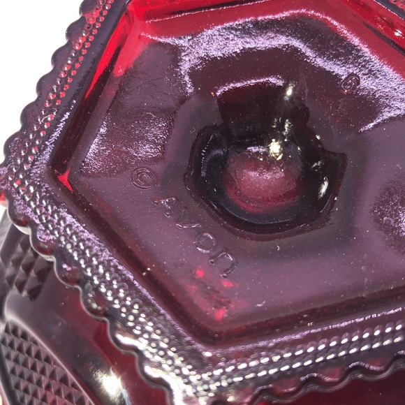 Vintage Avon Ruby Cape Cod Pedestal Candy Dish 6” - Picture 6 of 10